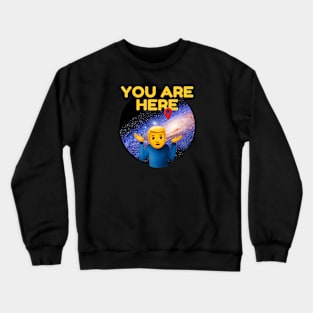 You are here: Milky Way galaxy Crewneck Sweatshirt